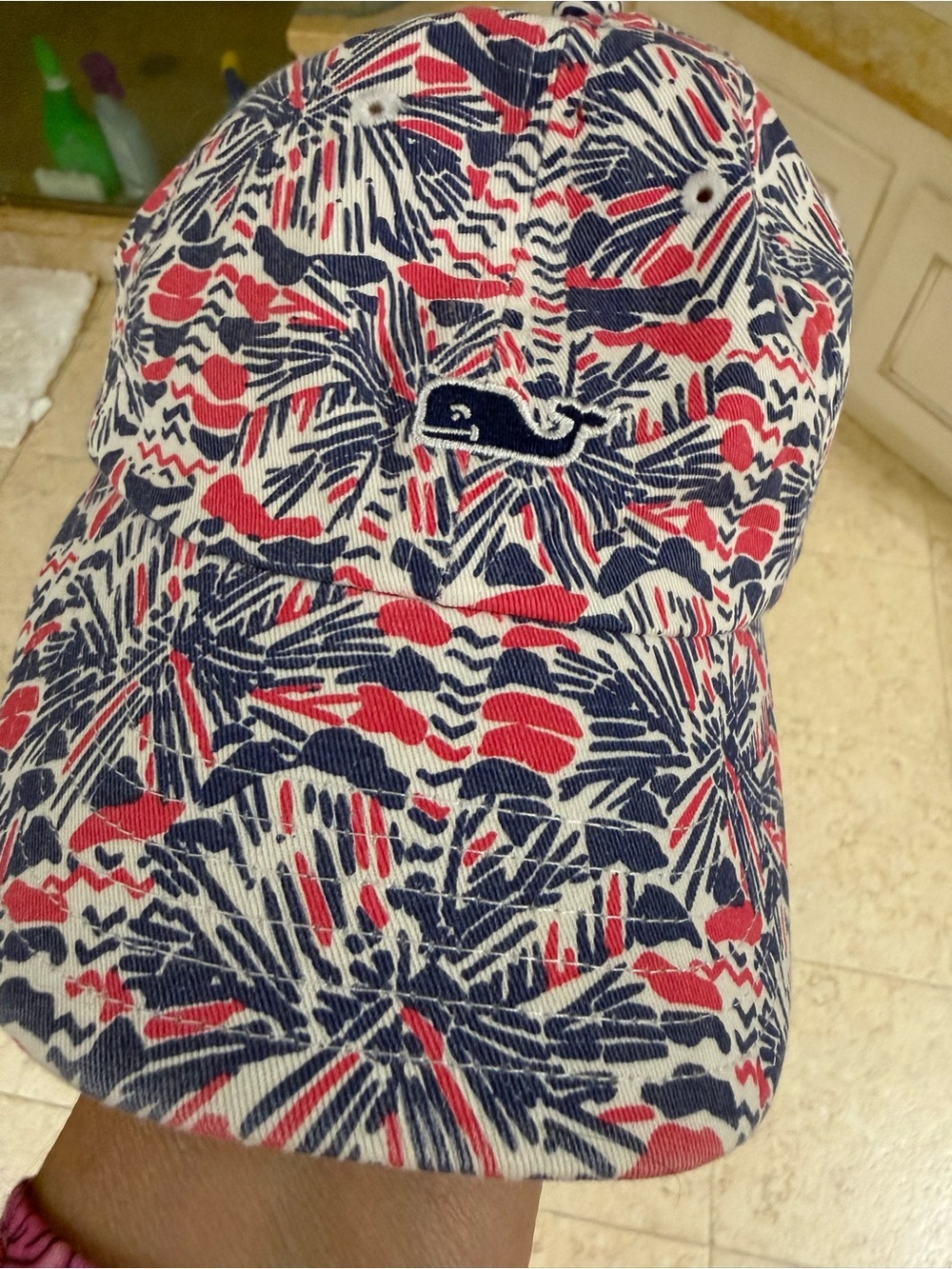 Vineyard Vines Hot pink and Blue Hat- NEW!